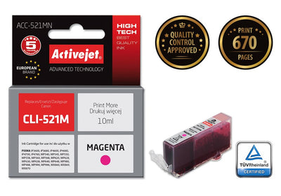 Activejet ACC-521MN Ink Compatible Magenta 1 Pieces — image 1