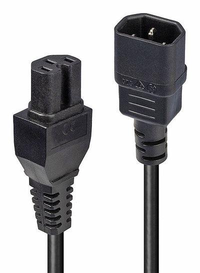 Lindy 30314 Cable Power 2M C14 Acoplador C15 Acoplador Black — image 1