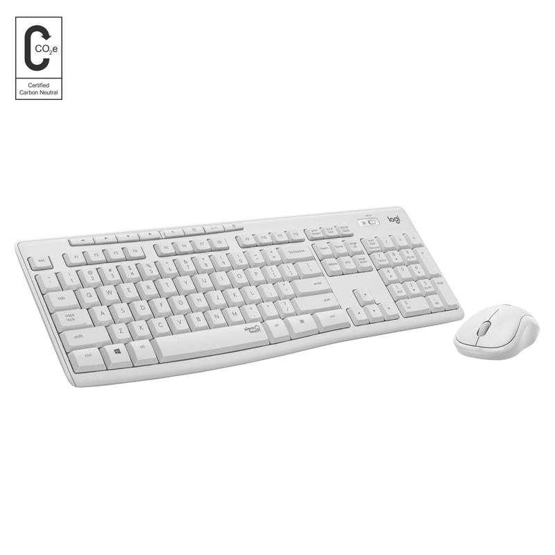 Logitech Keyboard (suizo) + Mouse MK295 Silent Combo RF Wireless Qwertz White