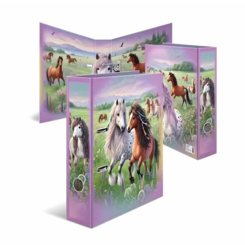 Herma Folder A4 Cartón Mundo Caballo