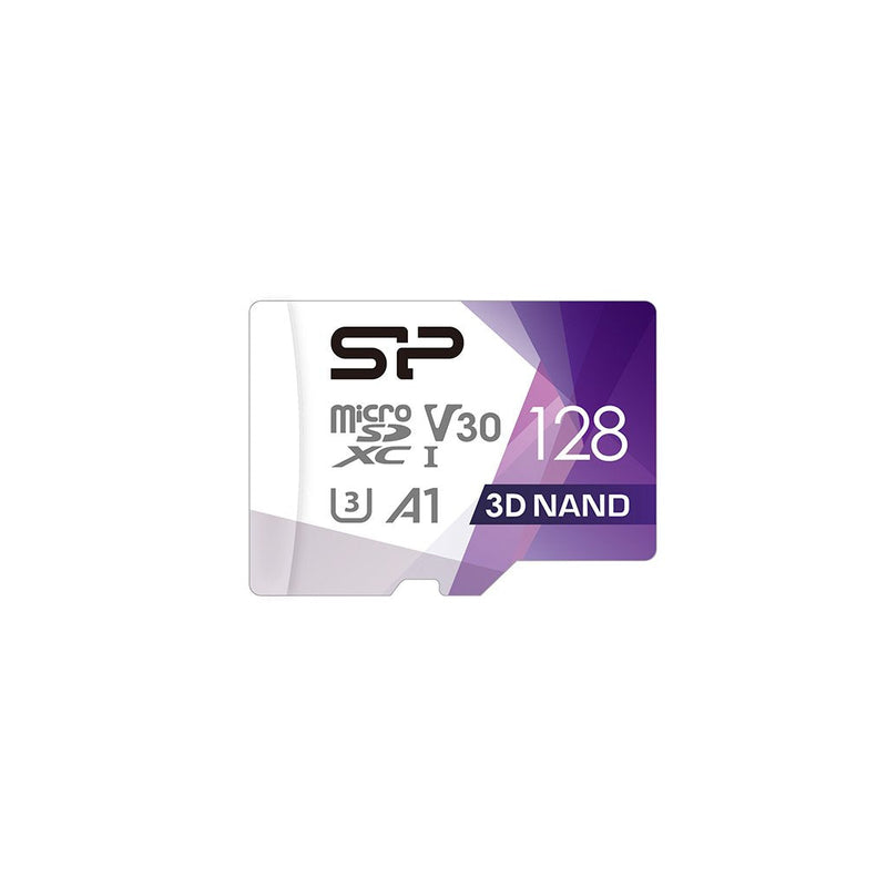 Silicone Power Memoria Tarjeta Top Pro Micro Sdxc 128GB Uhs-i U3 V30 + Adaptador