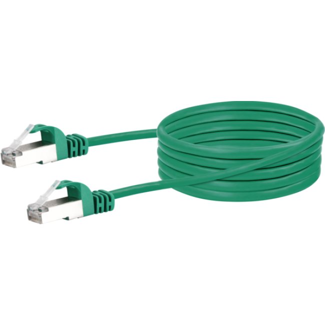 Schwaiger CKB6010 059 Network Cable 1M CAT.6 Sf/UTP (s-FTP) Green