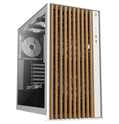 Nox PC Case Semitorre ATX Hummer Element Wood White — image 1