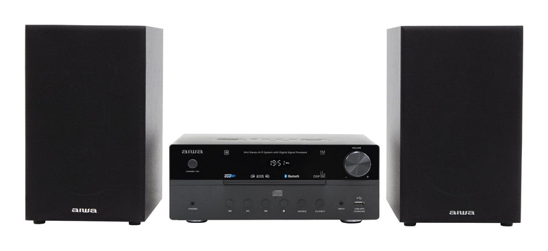 Aiwa Micro Cadena MSBTU-550BK 50W Rms Cd Radio Aux USB Colour Black
