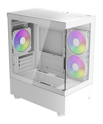 Aerocool PC Case Viewport Mini V2 ARGB Glass Tempered X 2 ACCM-ES09133.21 White — image 1