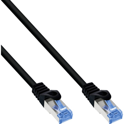 Inline Network Cable , CAT.6A, S/FTP, Tpe Flexible, Black 15M — image 1