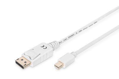 Digitus Cable Mini DisplayPort a DisplayPort M/M 2M Blancoâ AK-340102-020-W — image 1