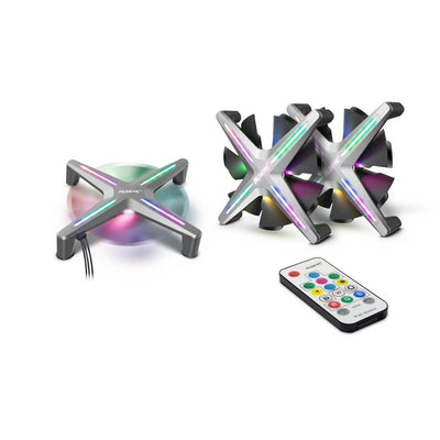Inter-tech Alseye X12 Kit Housing Computer Fan 12CM Grey — image 1