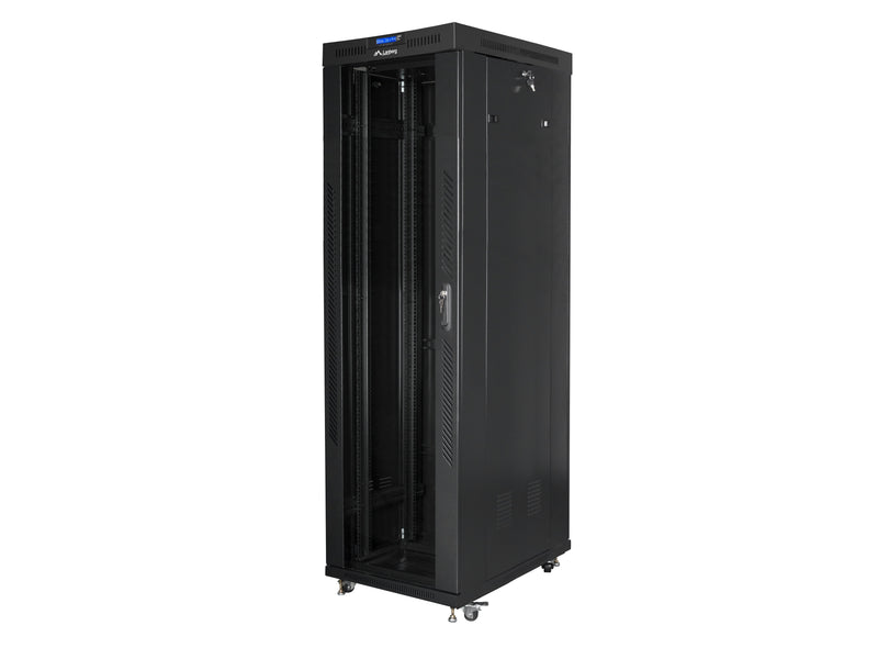 Lanberg Rack Cabinet 19INCH Free-standing 42U/600X1000 Self-assembly Flat Pack Black