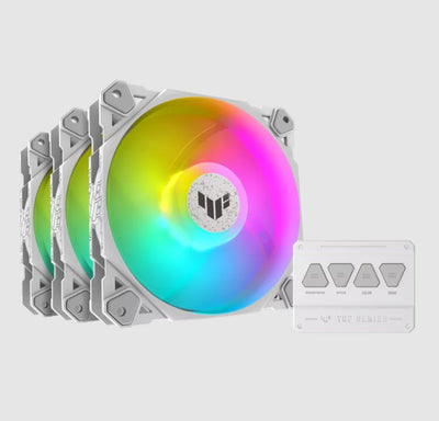 ASUS Fan Tuf Gaming TF120 ARGB 3IN1 + Controller White — image 1