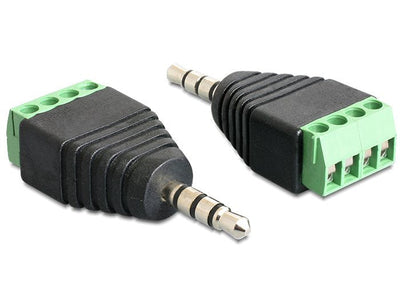 Delock Adapter Stereo Jack 3,5MM Male Terminal Block 4 Pines — image 1