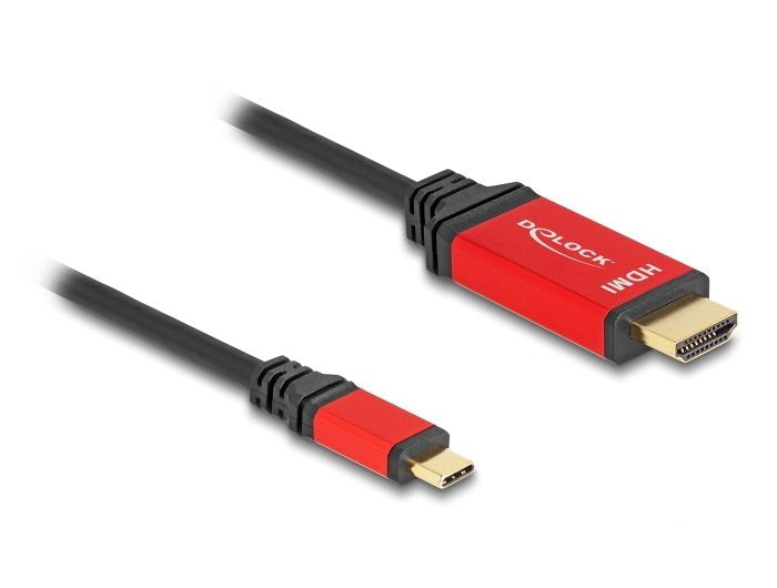 Delock 80097 USB Cable Type-c™ a HDMI (modo DP Alt) 8K 60 HZ With Función Hdr 3M Red