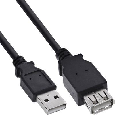 Inline Cable Alargador USB 2.0 Type a Male a Female Black 3M — image 1