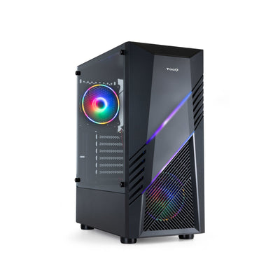 TooQ Biohazard Box Semitorre Gaming ATX/Micro-atx/Mini-itx RGB - Panel Side Glass Tempered - Size Drive — image 1