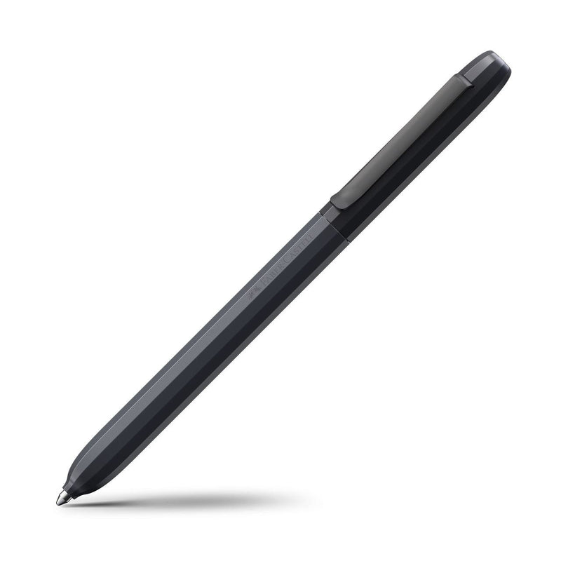 Faber-castell Avori Pen Mecanismo Rotating Xb - 92% Plastic Reciclado - Clip Metallic Solido - Black