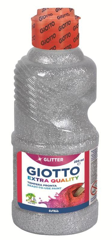 Giotto Témpera Glitter Silver Bottle 250ML — image 1