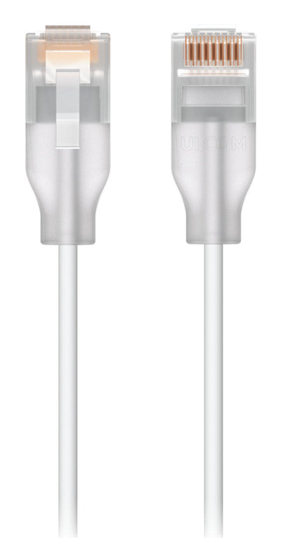 Ubiquiti UACC-CABLE-PATCH-EL-8M-W Network Cable Translúcido, White CAT.6 — image 1