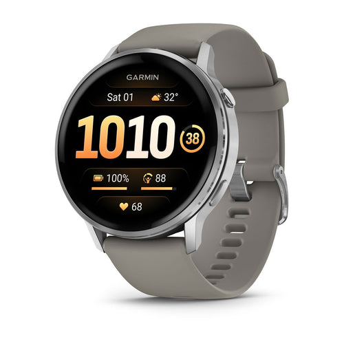 Garmin Smartwatch Venu 4 3,56CM (1.4) Amoled 45MM Digital 454 X 454 Pixels Screen Touchscreen Silver Wi-Fi GPS — image 1