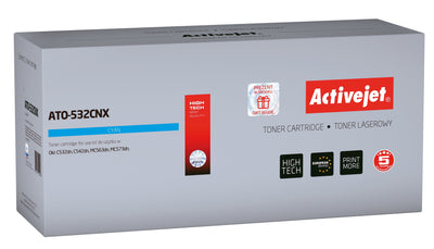 Activejet ATO-532CNX Toner Oki 46490607, Compatible Page Yield: 6000 Pages, Printing Colours: Cyan. 5 Years Wa — image 1