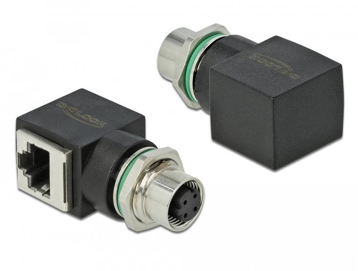 Delock Adapter Network M12 4 S With Codificación D Female a RJ45 Female