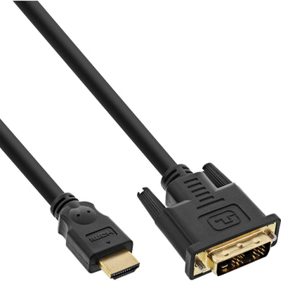 Inline HDMI a DVI HDMI Cable Male a DVI 18 + 1 Male 0,3M — image 1