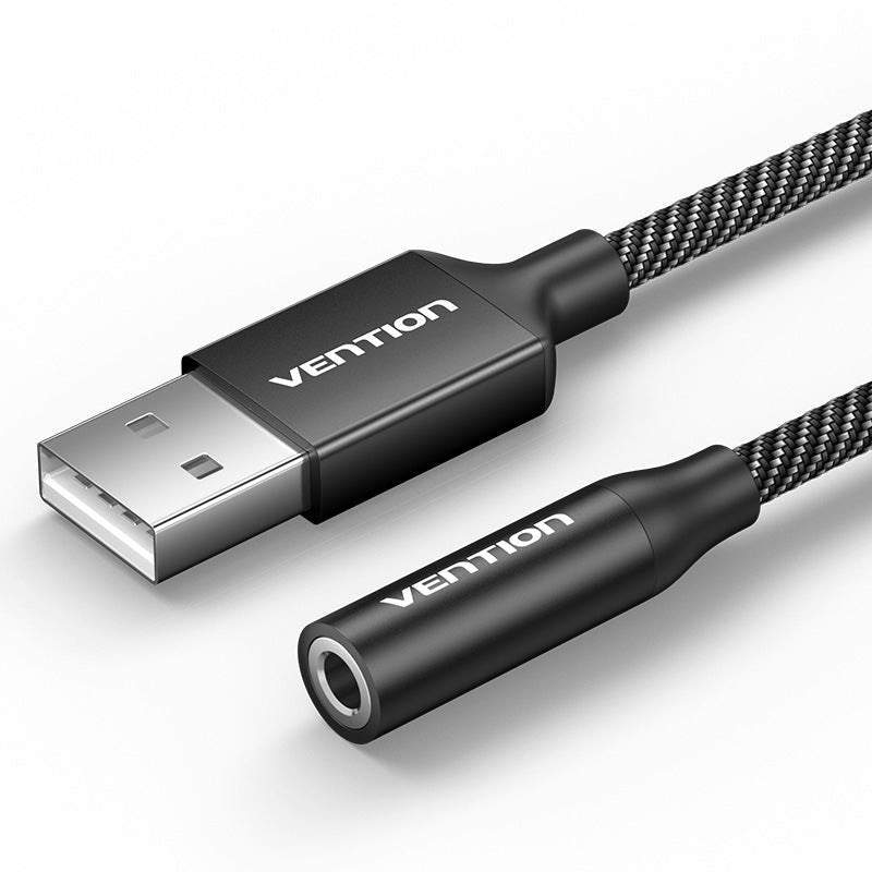 Vention Converter Cvebc Jack 3.5 Female USB Male 1M Grey