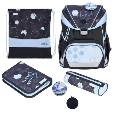 Herlitz Backpack School Ultraligera XL Plus Cyber Soccer — image 1