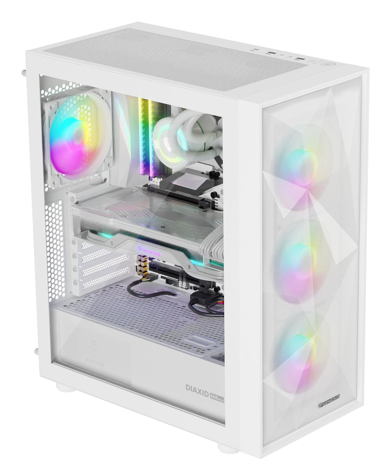 Genesis PC Case Diaxid 605 ARGB Biala