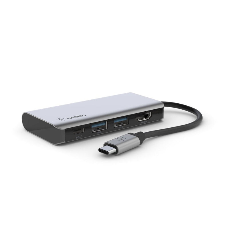 Belkin Adapter Multimedia AVC006BTSGY USB-C a USB-C Pd 2x USB 3.0 HDMI 4K 100W