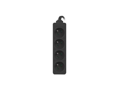Lanberg Power Strip 1M 4 Plugs Sistema UPS PS0-04E-0100-IEC-BK — image 1