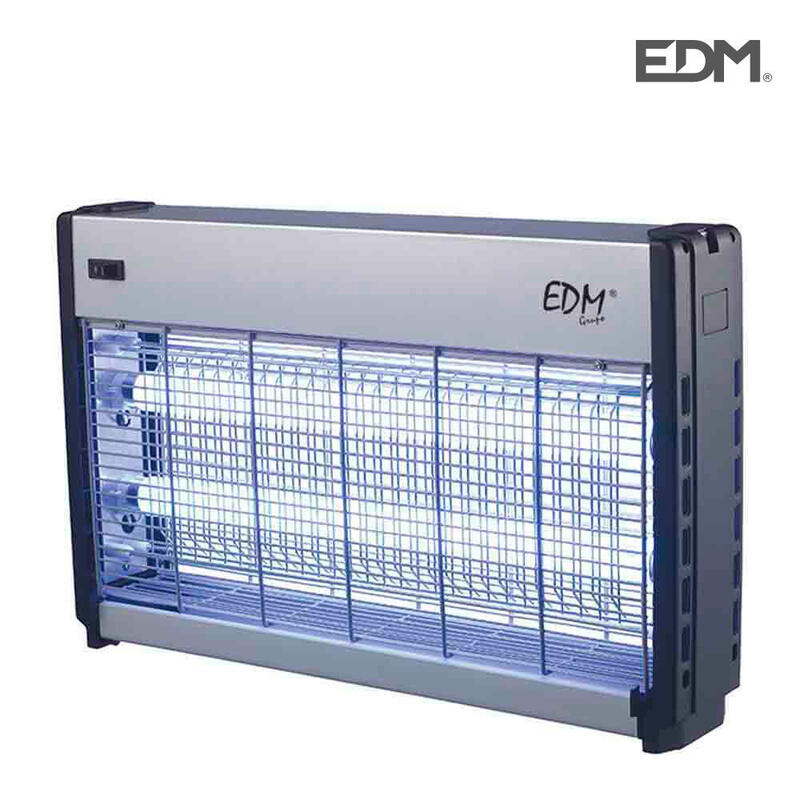 EDM Exterminador Insectos Professional Electronic 2X15W 49X10X31CM Colour Cromo/Black