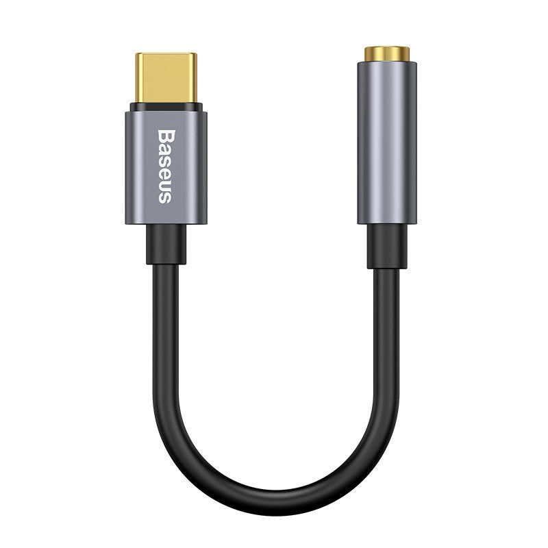 Baseus L54 Cable Phone Mobile Phone Black Grey USB C 3,5MM