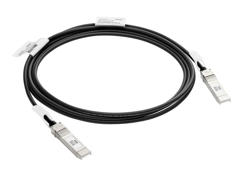 Hewlett Packard Enterprise 10G Sfp + To Sfp + 3M Direct Attach Copper Cable Infinibanc Sfp + Black