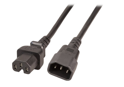 EFB Elektronik EK585.1V2 Cable Power Black 1M IEC C14 IEC C15 — image 1