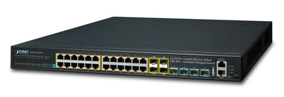 Layer 3 24-PORT 10/100/1000T 802.3AT PoE + 4-PORT 10G — image 1