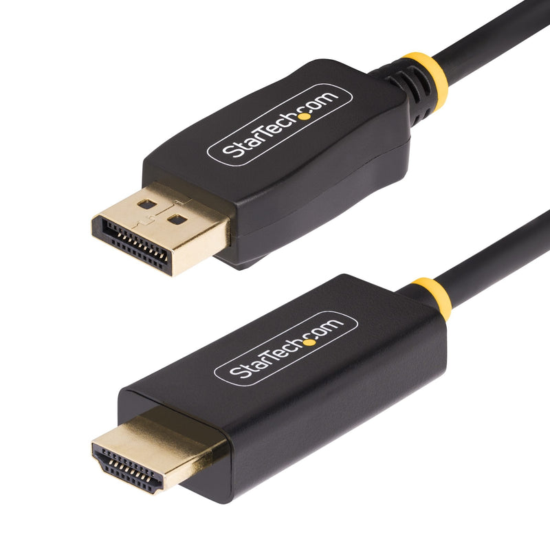 StarTech Adapter .com DisplayPort a HDMI 2M - 4K 60HZ With Hdr - Cable DP a HDMI 2.0B - Converter Activo Vídeo