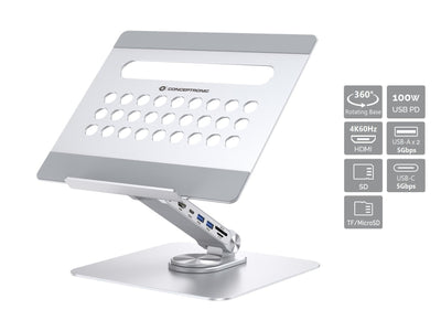 Conceptronic Stand DONN27G Computer Laptop Silver — image 1