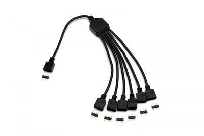 Ek Water Blocks Ek-d-rgb 6-FACH D-rgb Splitterkabel Cable Divisor RGB Black — image 1