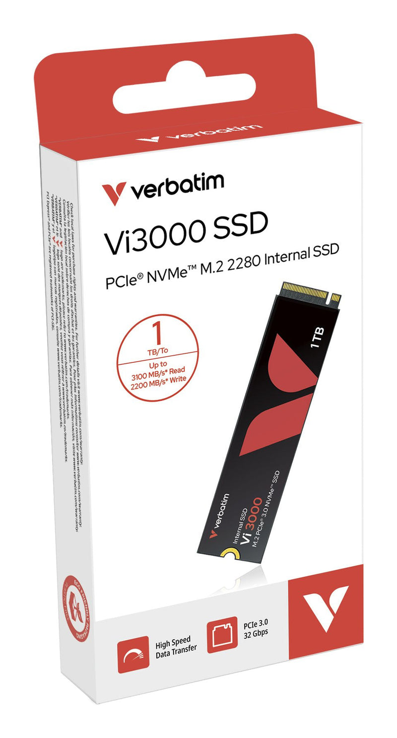 Verbatim Drive SSD 1TB VI3000 Internal PCIE NVMe M.2