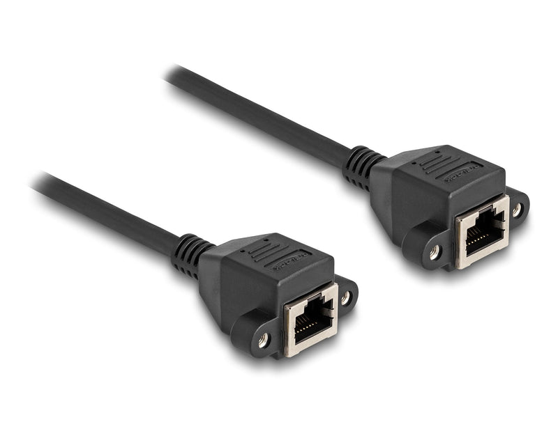 Delock 80198 Cable Extensión RJ50 Female a Female S/FTP 0,5M Black