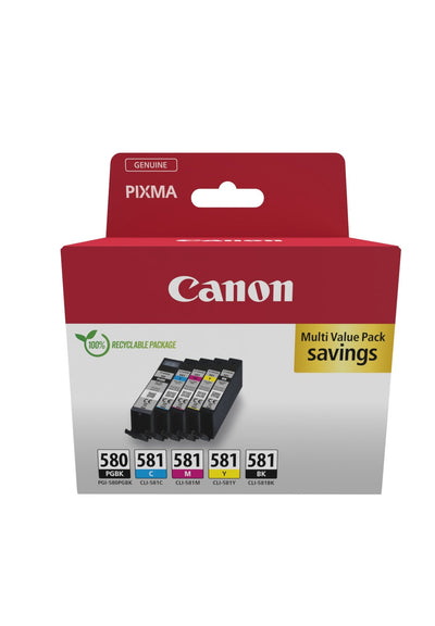 Canon Multipack Pgi 580 Pgbk + Cli 581 Cymbk — image 1