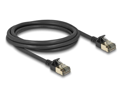 Delock 80340 RJ45 Network Cable CAT.8.1 F/FTP Slim Pro 2M Black — image 1