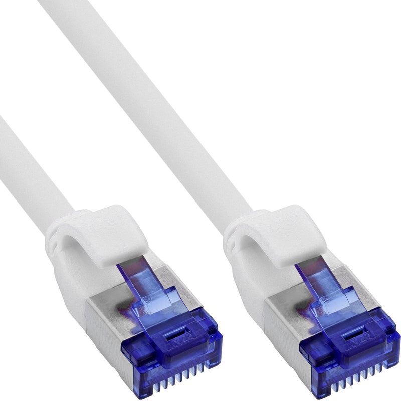 Inline® Network Cable Slim, CAT.6A, S/FTP, Tpe (lszh) Flexible, PoE, White, 20M