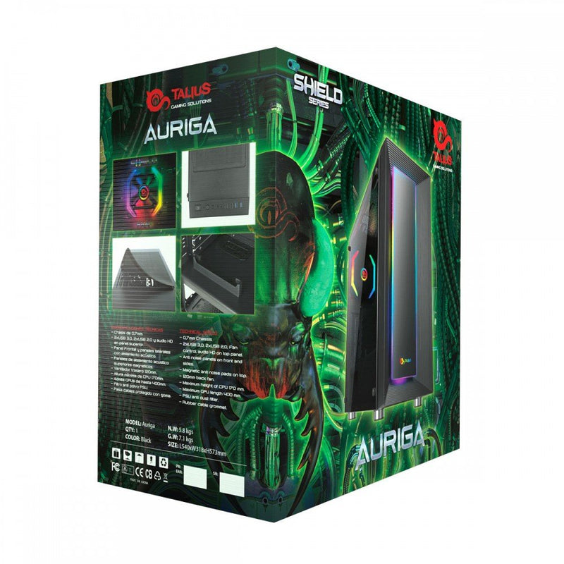 Talius PC Case ATX Gaming Auriga Glass Tempered USB 3.0