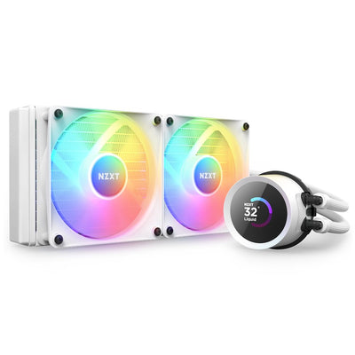 Nzxt Refrigerador Liquido CPU Kraken 240 RGB 2X120 White Vent RGB Display LCD — image 1