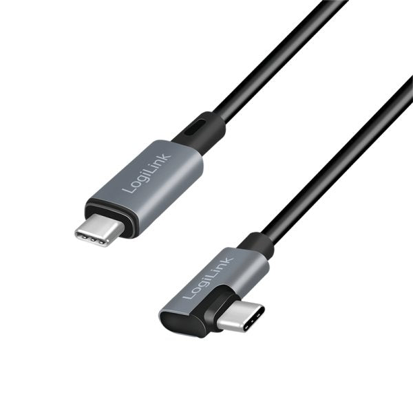 Logilink Cable USB-C 2.0M Katowy Black