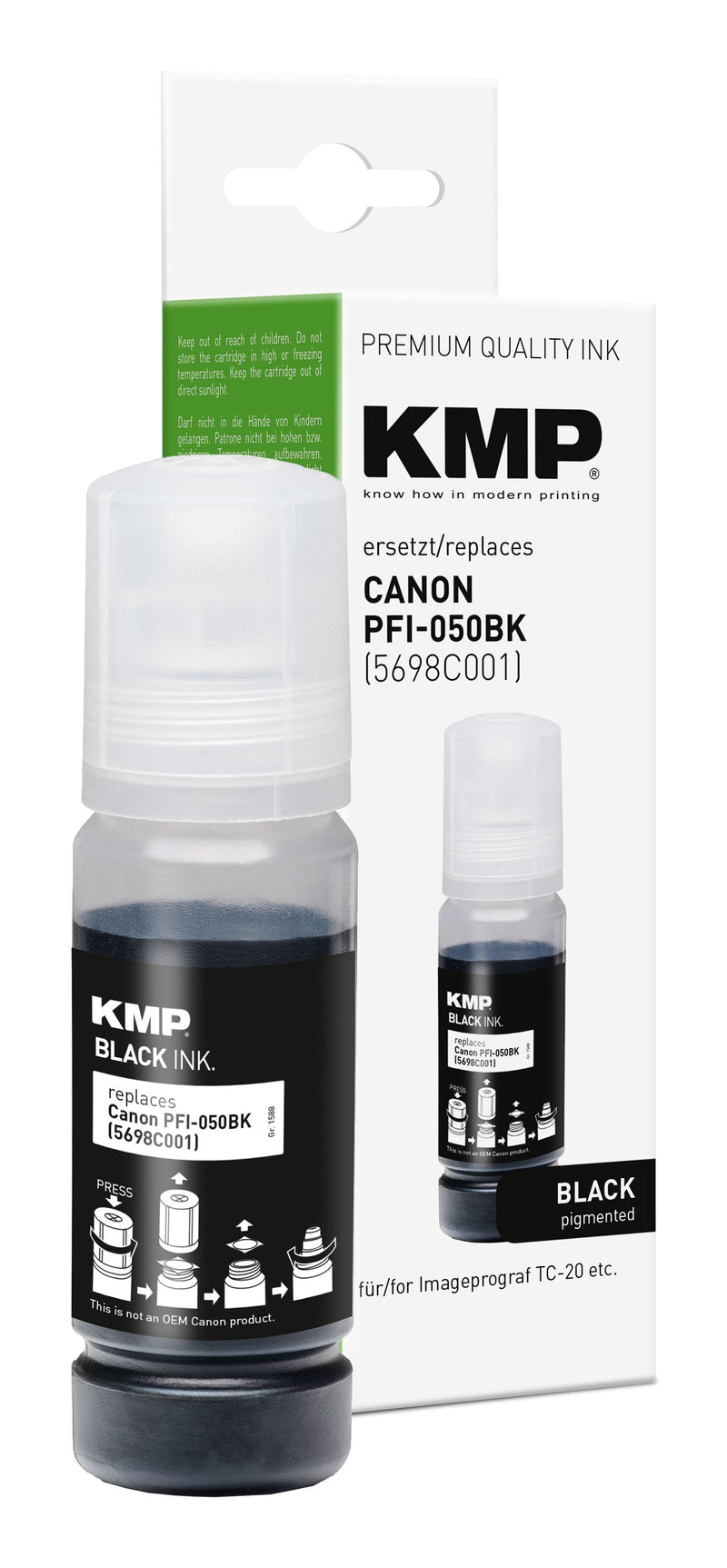 Ink Canon PFI050BK 5698C001 Black Compatible