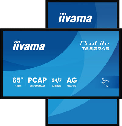 Iiyama T6529AS-B1AG Screen Señalización Panel Flat Interactivo 163,8CM (64.5) LED Wi-Fi 500 Cd / M² 4K Ultra H — image 1