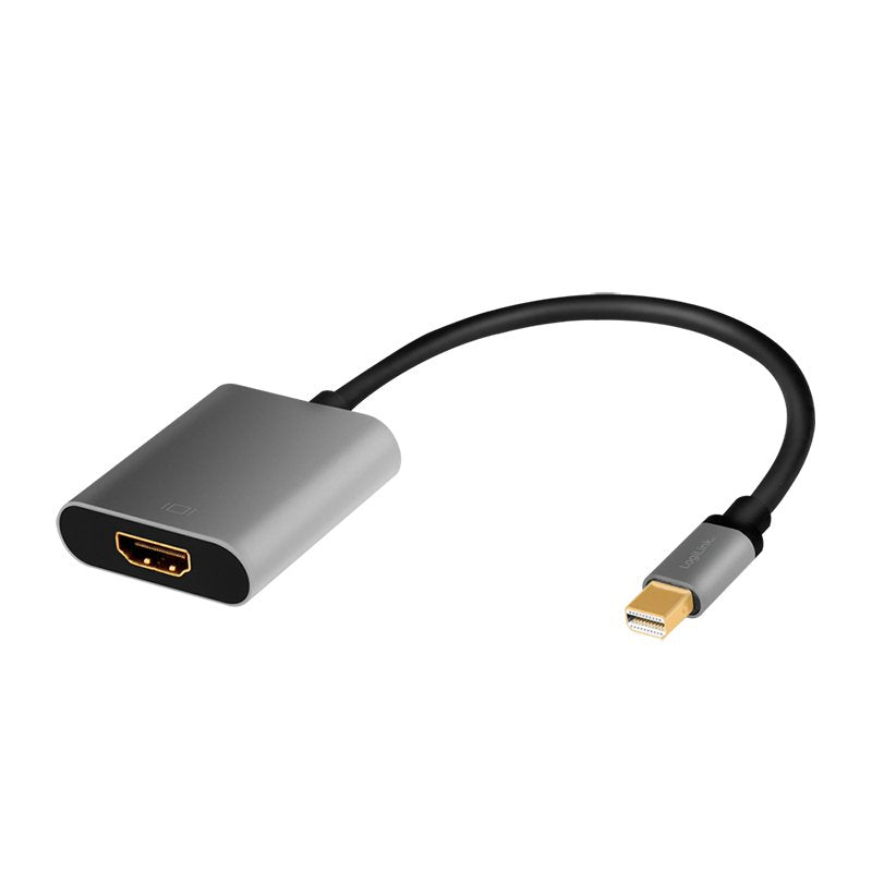 Logilink CDA0110 Adapter Mini DisplayPort HDMI 0,15M Black Grey