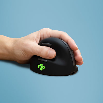 Mouse R-go He Ergonómico Izquierdo Wireless Large Black / Silver — image 1